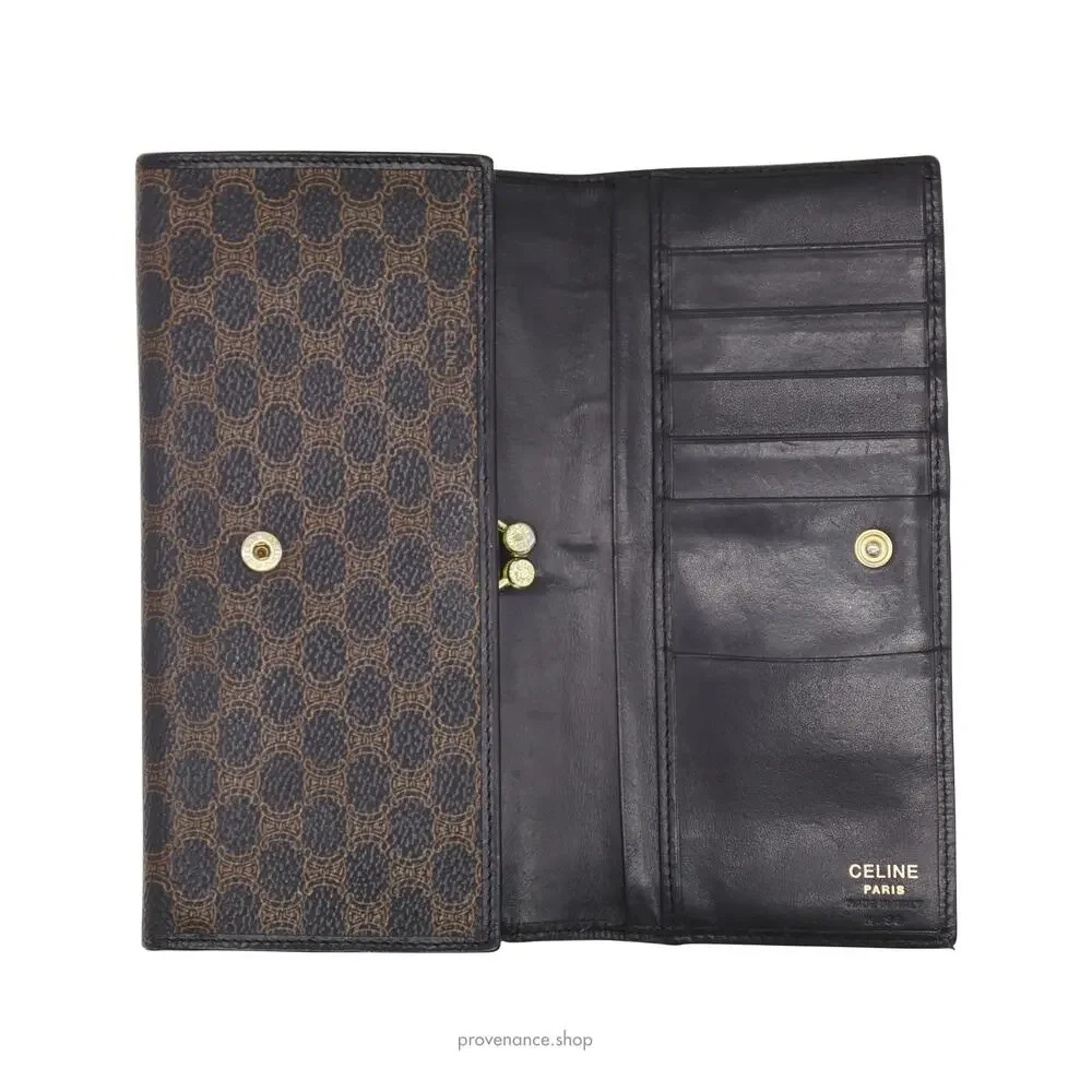 🔴 Celine Triomphe Long Wallet - Black - Picture 5 of 8